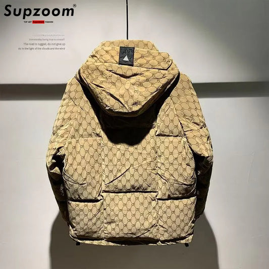 Supzoom 2024 New Arrival Top Fashion Appliques Autumn And Winter Large Embroidery Letters Warm Coat Casual Down Jacket Men