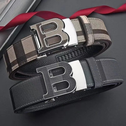 Genuine leather casual fashion men's belt cowhide alloy automatic buckle luxury brand men's belt versatile trendy blets for men