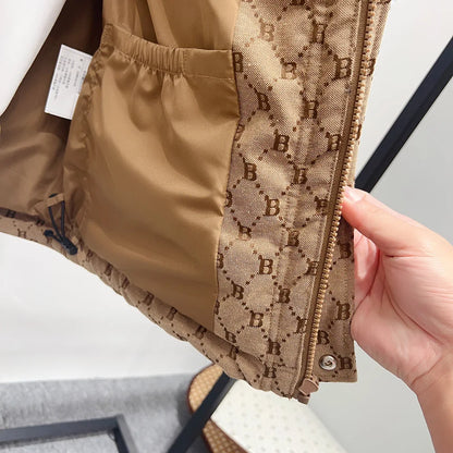 Supzoom New Arrival Top Fashion Jacquard Letters Autumn And Winter Large Embroidery Letters Warm Coat Casual Down Jacket Men