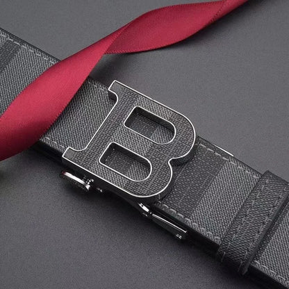 Genuine leather casual fashion men's belt cowhide alloy automatic buckle luxury brand men's belt versatile trendy blets for men