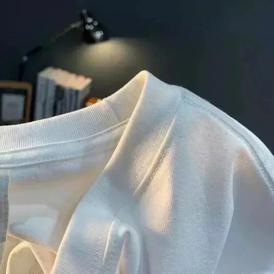 2026 Arrival Spring Summer Women/men Cotton Printed T-shirt Crew Neck Half Sleeve High End Casual Tops Soft Comfortable Fashion