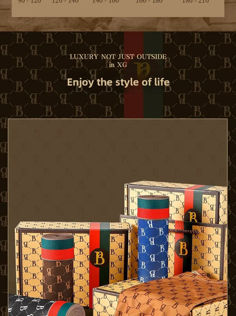 Men's Boxed Milk Silk Printed Briefs Breathable Flat Angle Underwear mid Waist Shorts Home Comfortable Underpants