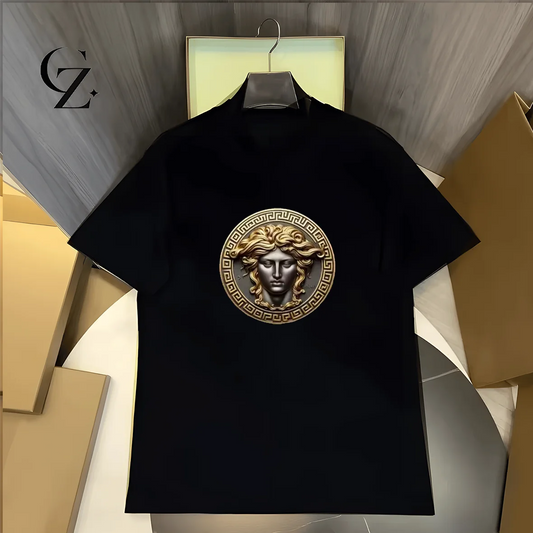 2026 Arrival Spring Summer Women/men Cotton Printed T-shirt Crew Neck Half Sleeve High End Casual Tops Soft Comfortable Fashion