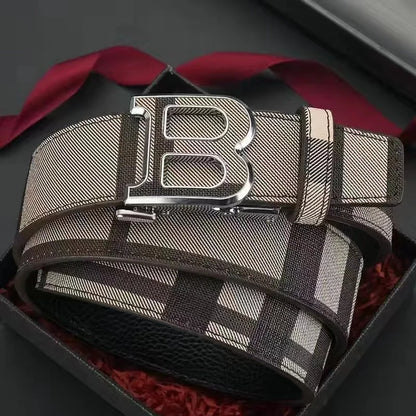 Genuine leather casual fashion men's belt cowhide alloy automatic buckle luxury brand men's belt versatile trendy blets for men