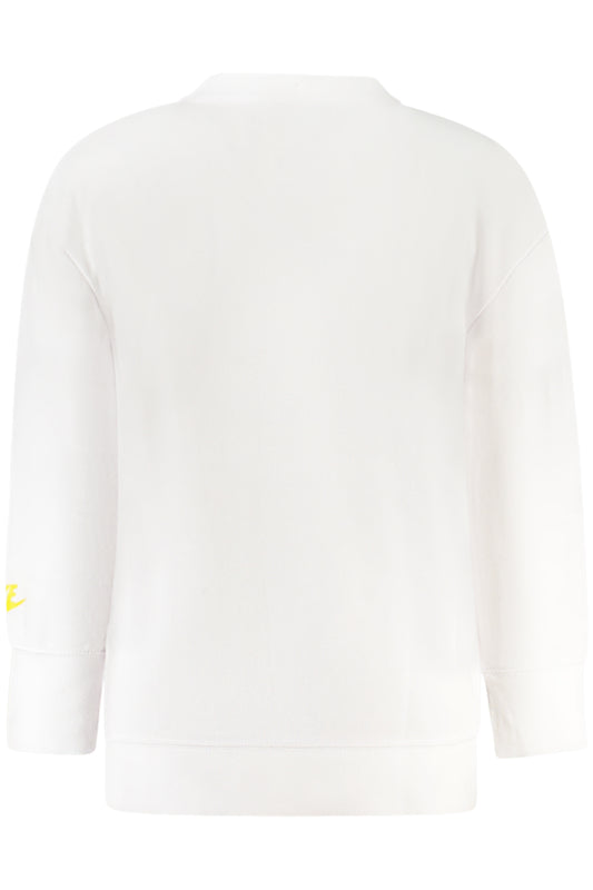 NIKE KIDS' WHITE ZIP-UP SWEATSHIRT